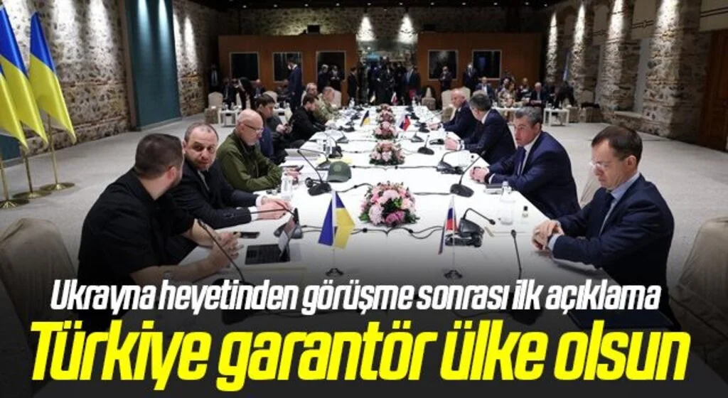 Ukrayna heyetinden görüşme sonrası ilk açıklama