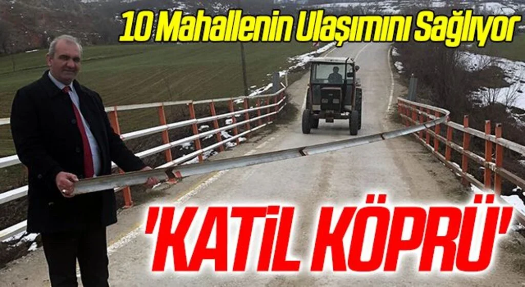 Vezirköprü'de 10 Mahallenin Ulaşımını Sağlıyor! 'KATİL KÖPRÜ'
