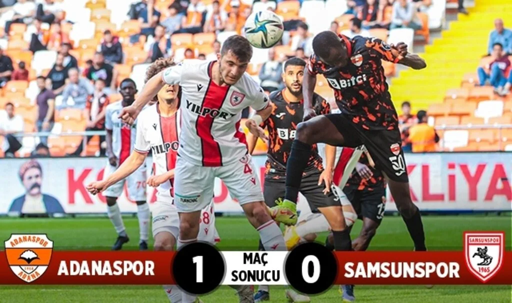 Adanaspor: 1 Samsunspor: 0 (Maç Sonucu)