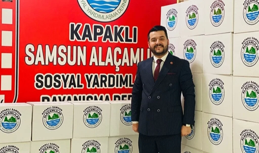 Alaçamlılar Kapaklı'da Ramazan kolisi dağıttı