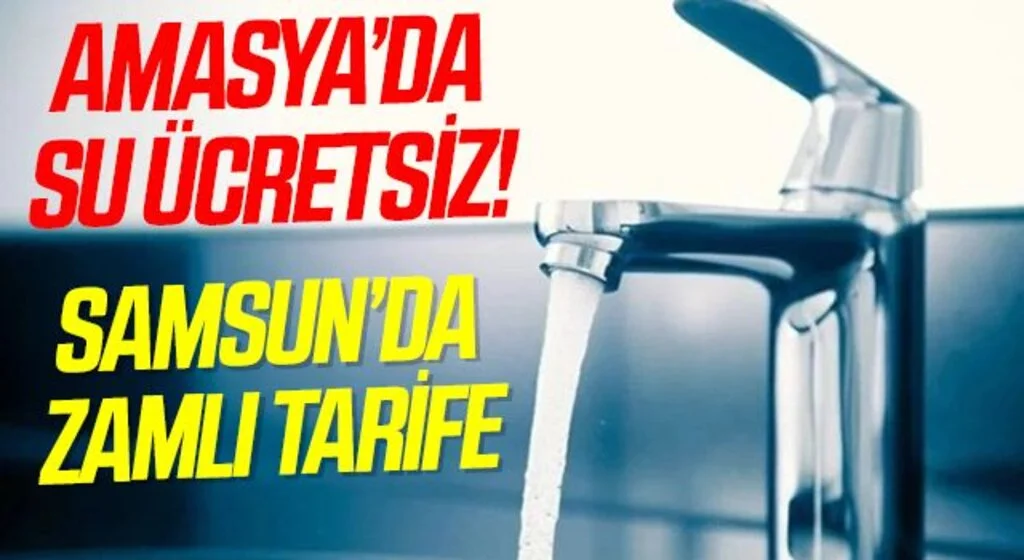 Amasya'da su ücretsiz 