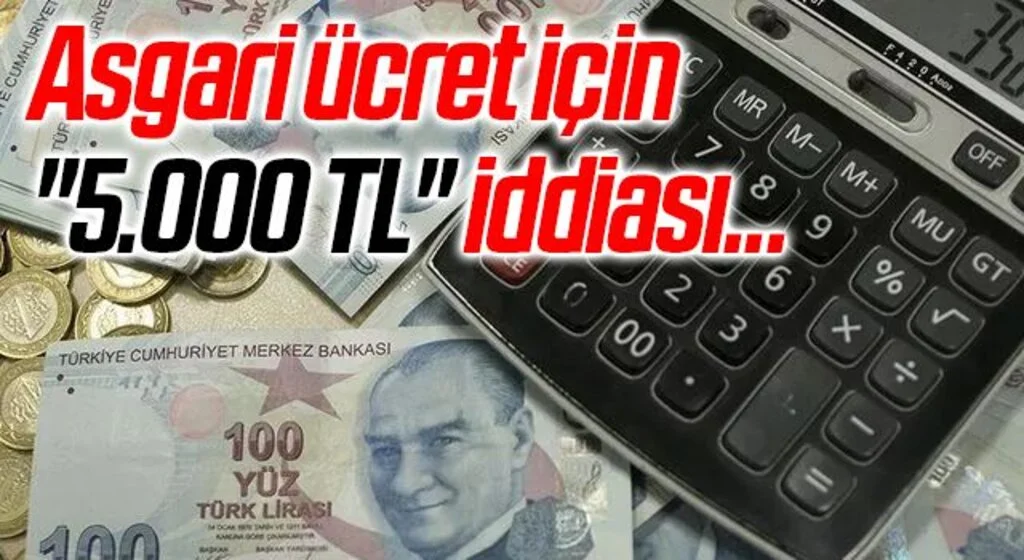 Asgari ücret 5.000 TL olacak mı? 2022 asgari ücret zammı için son açıklama! Ek zamda gözler Temmuz ayında...