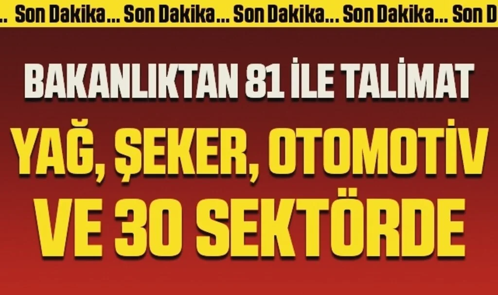 Bakan Nureddin Nebati talimatı verdi 81 ilde yağ, gübre, şeker ve kahvedeki fahiş artışlar için yeni adım