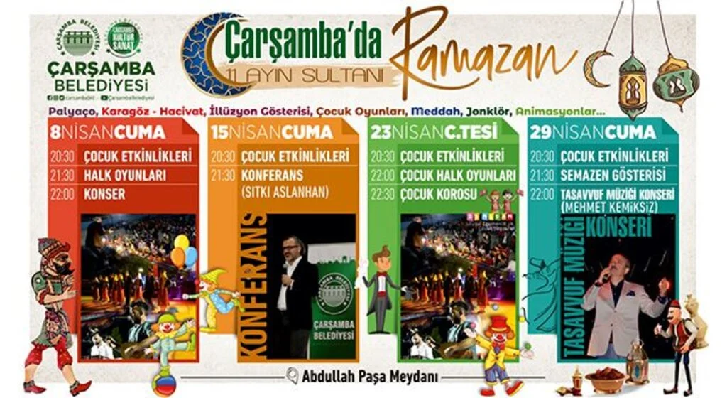 Çarşamba'da Ramazan dolu dolu geçecek!