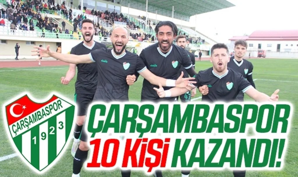 Çarşambaspor 10 Kişi Kazandı (3-1)