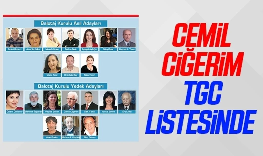 Cemil Ciğerim TGC listesinde 