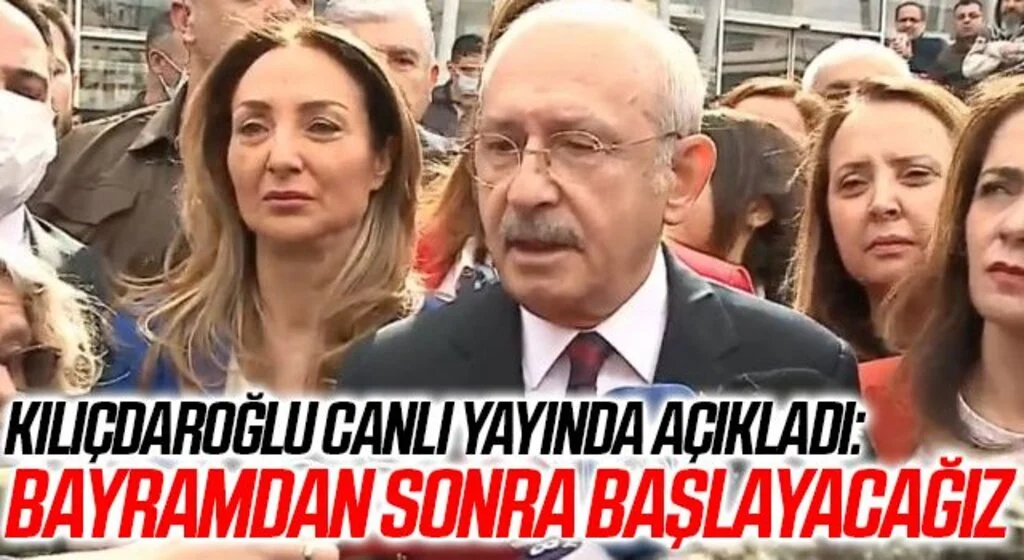 CHP lideri Kemal Kılıçdaroğlu Et ve Süt Kurumu önünde duyurdu: 'Milletin sesi mitinglerine başlayacağız'
