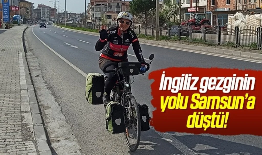 İngiliz kadın gezgin bisikletle dünya turunda