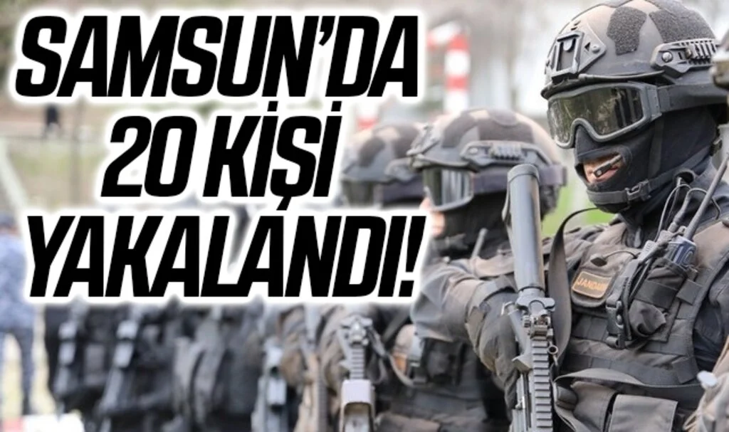 Samsun'da Jandarmadan uyuşturucu operasyonları: 20 gözaltı