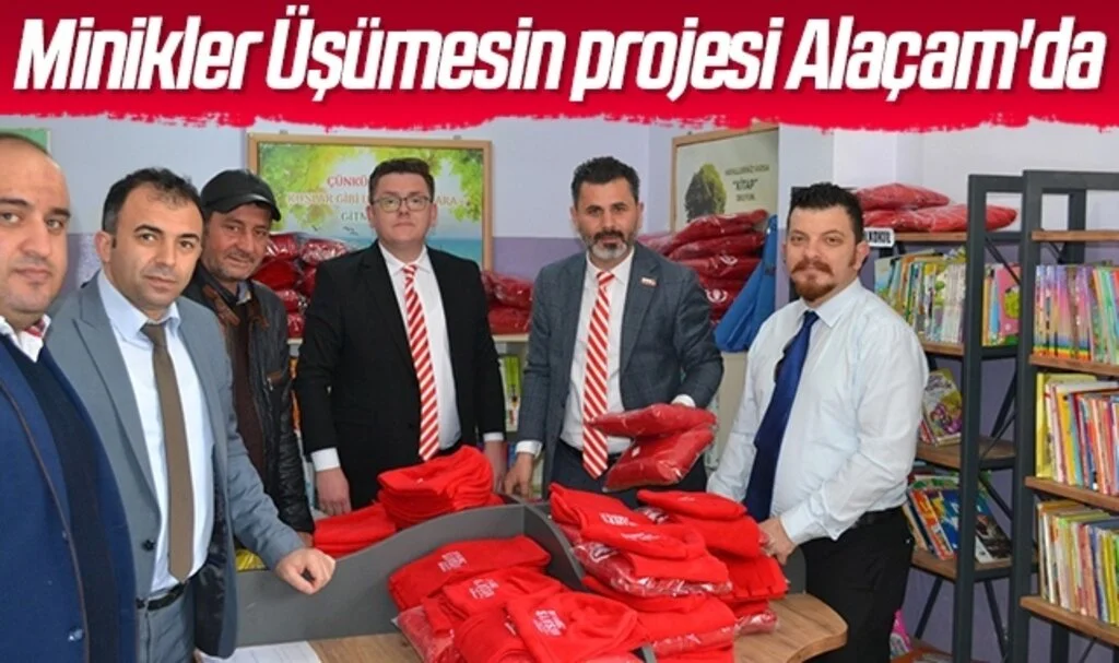 Minikler Üşümesin projesi Alaçam'da 