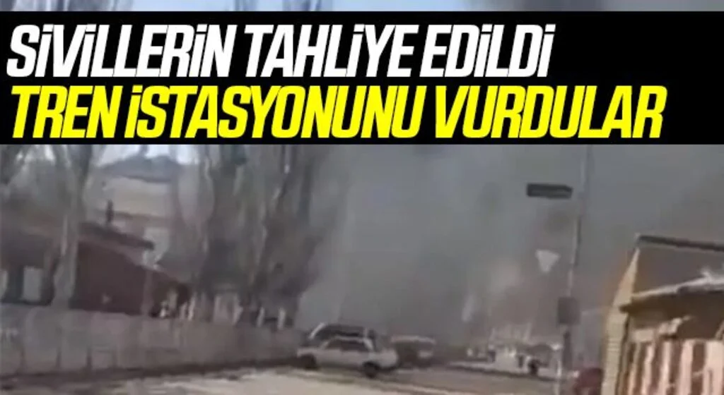 Rusya, Ukrayna'da tren istasyonunu vurdu! Ölü ve yaralılar var