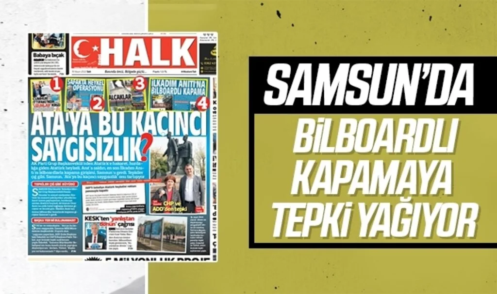 Samsun'da Bilboardlı Kapamaya Tepki Yağıyor