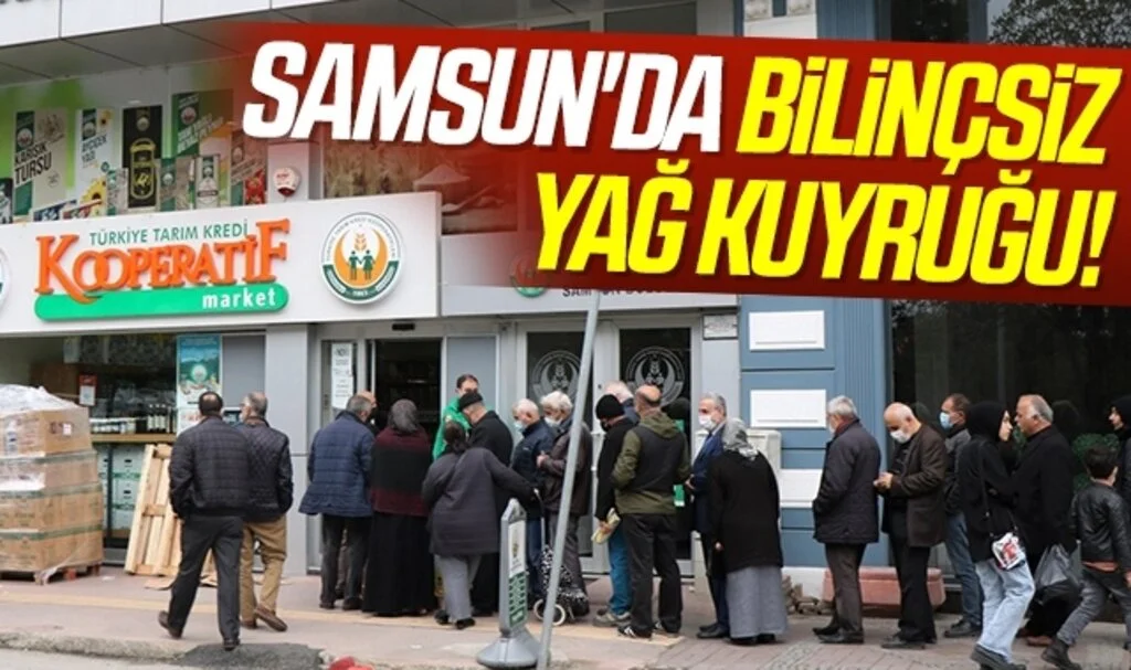 Samsun'da Bilinçsiz yağ kuyruğu!