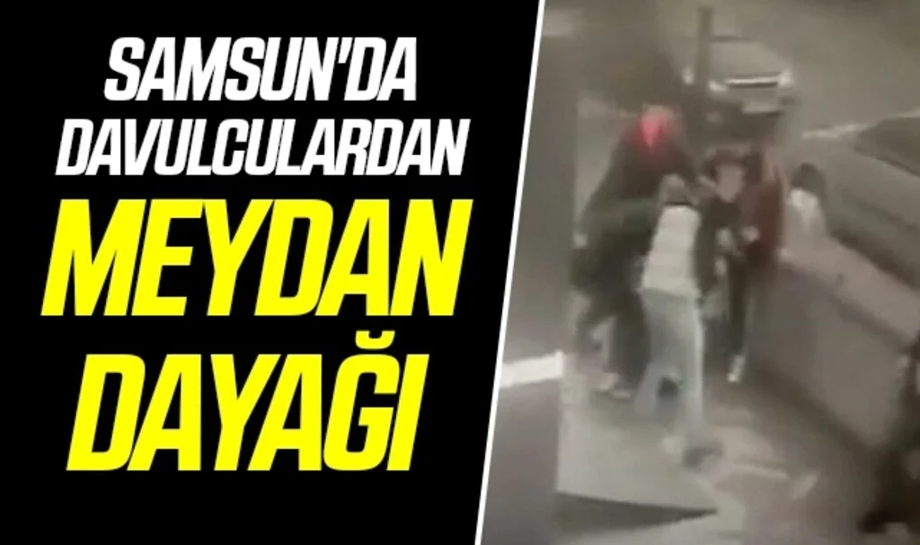 Samsun'da Davulculardan meydan dayağı 