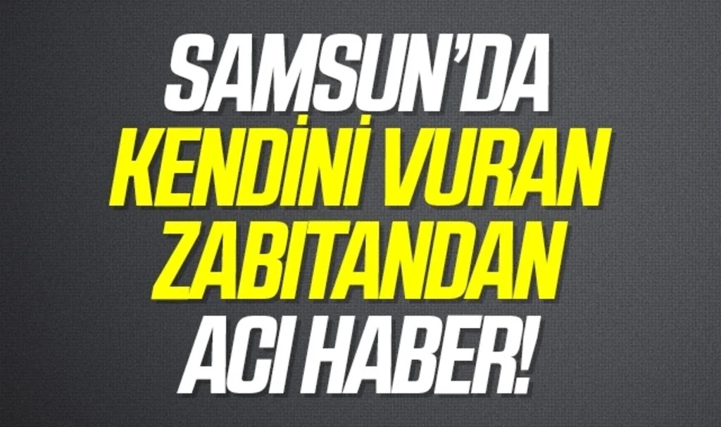 Samsun'da Kazara kendini vuran zabıta memuru hayatını kaybetti