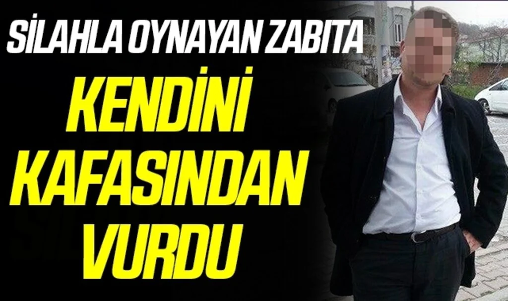 Samsun'da Silahla oynayan zabıta memuru kazara kafasından kendini vurdu