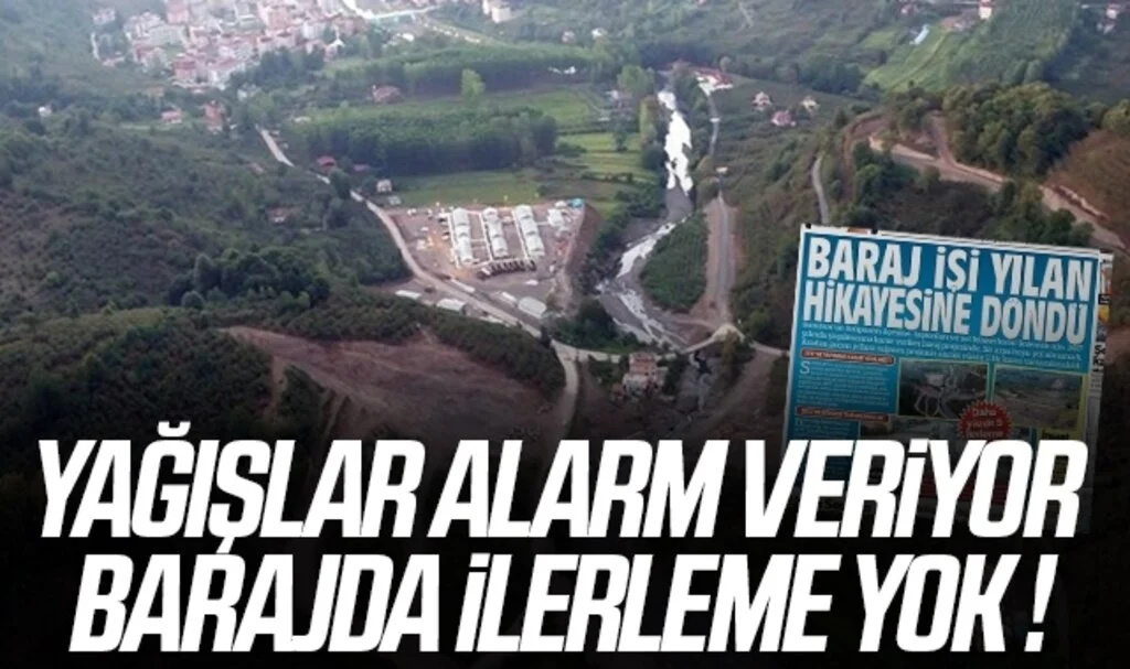 Samsun'da Yağışlar alarm veriyor barajda ilerleme yok !
