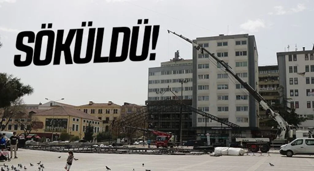 Samsun Dijital Gösterim Merkezi söküldü