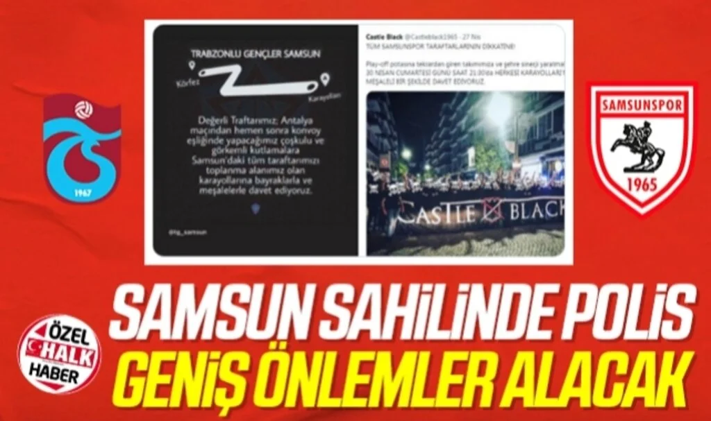 Samsun Sahilinde Polis Geniş Önlemler Alacak