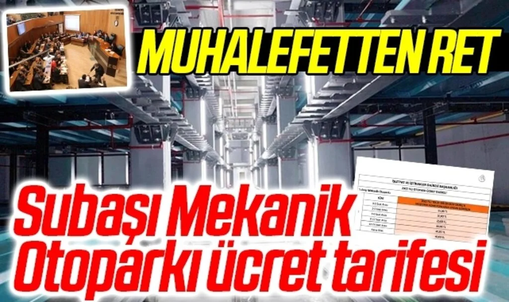 Samsun Subaşı Mekanik Otoparkı ücret tarifesi
