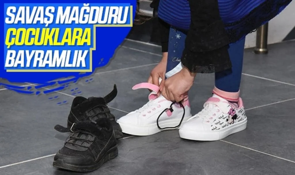 Samsun Tekkeköy'de Savaş mağduru çocuklara bayramlık