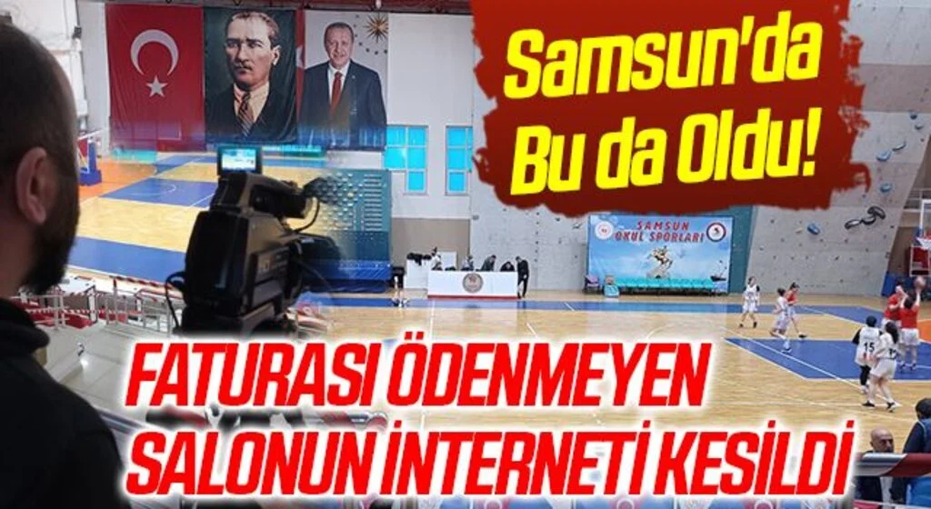 Samsun'da Bu da Oldu! Faturası Ödenmeyen Salonun İnterneti Kesildi
