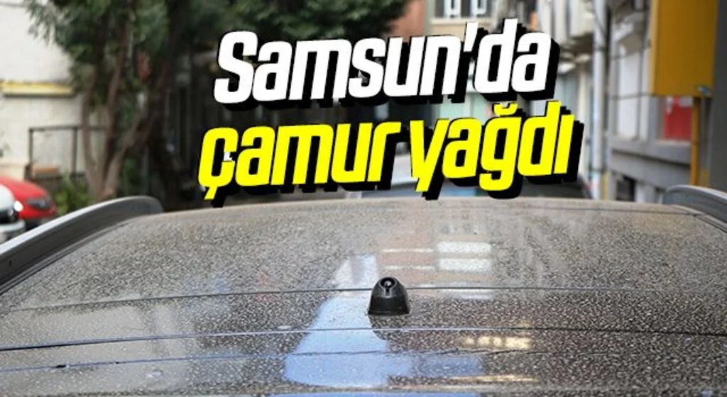 Samsun'da çamur yağdı