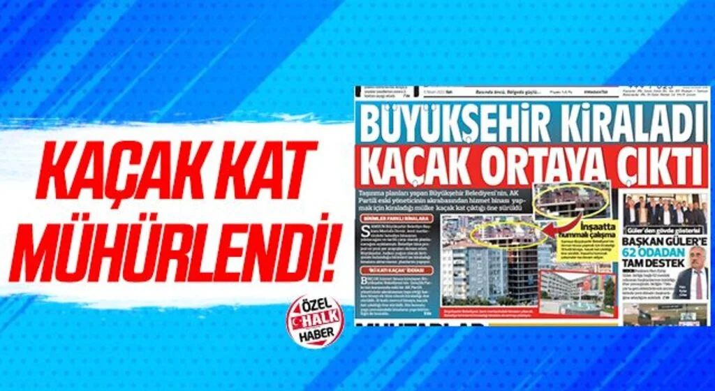 Samsun'da Gündem Olan Kaçak kat mühürlendi 