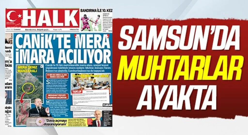 Samsun'da Muhtarlar Ayakta