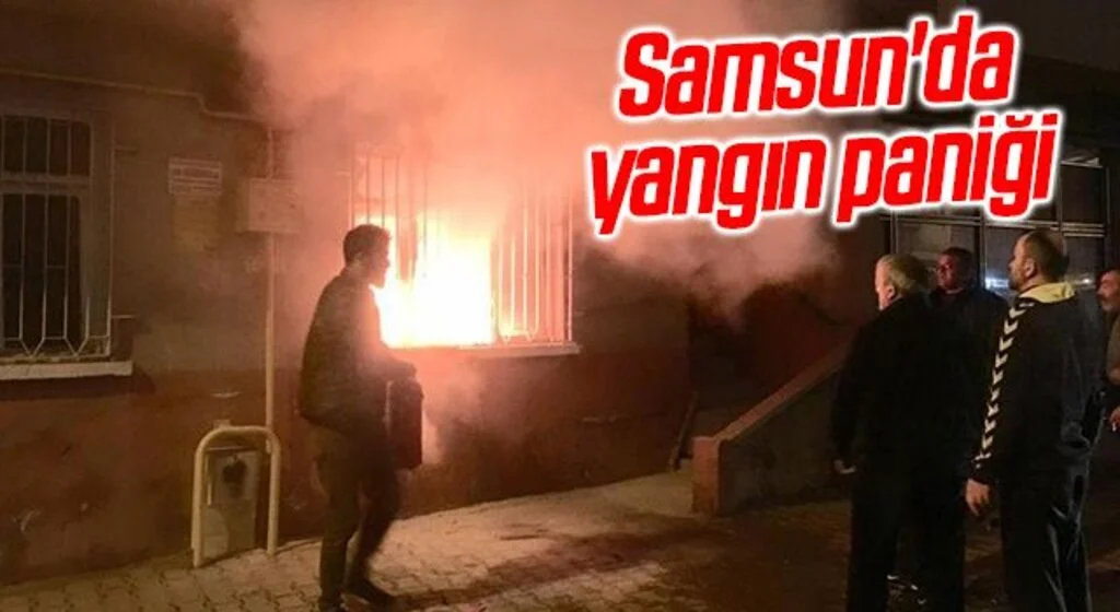 Samsun'da yangın paniği: Yaşlı adam ölümden döndü
