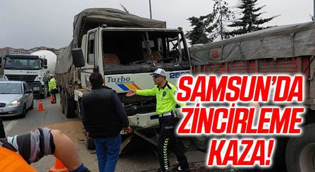 Samsun'da Zincirleme Kaza! 8 Araç...
