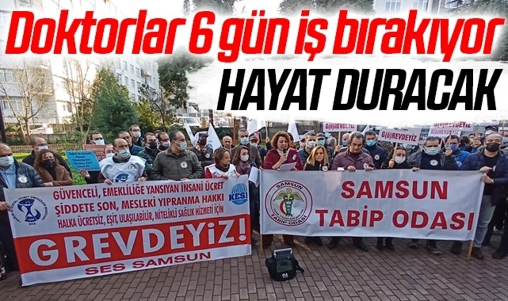 Samsunlula Dikkat! Doktorlar 6 gün iş bırakıyor