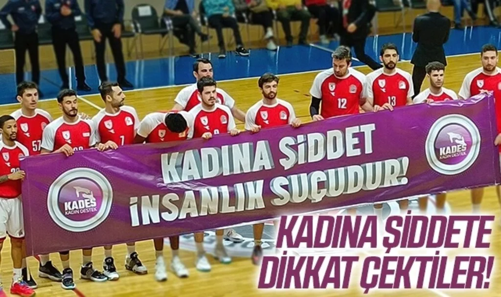 Samsunspor Basketbol Kadına Şiddete Dikkat Çekti