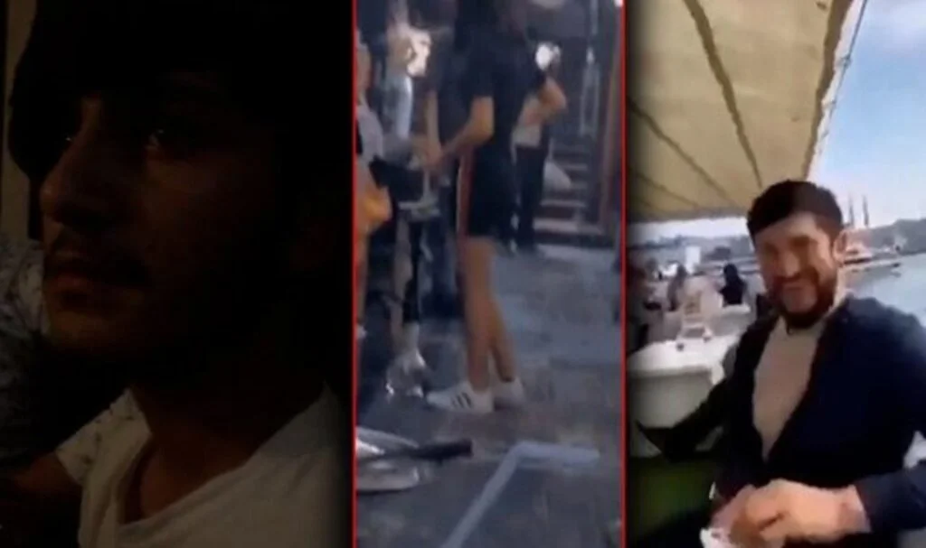 Son dakika: Garson kızın ardından vapurda arkası dönük Türk kızlarını da videoya çektiler! O Pakistanlı göçmenlere tepki yağıyor