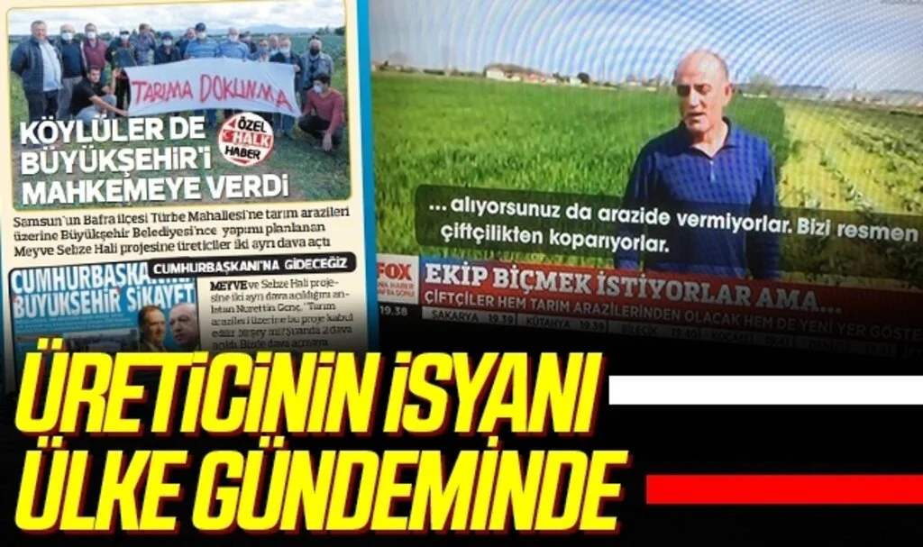 Üreticinin isyanı ülke gündeminde 