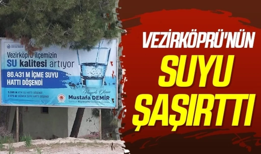 Vezirköprü'nün suyu şaşırttı 