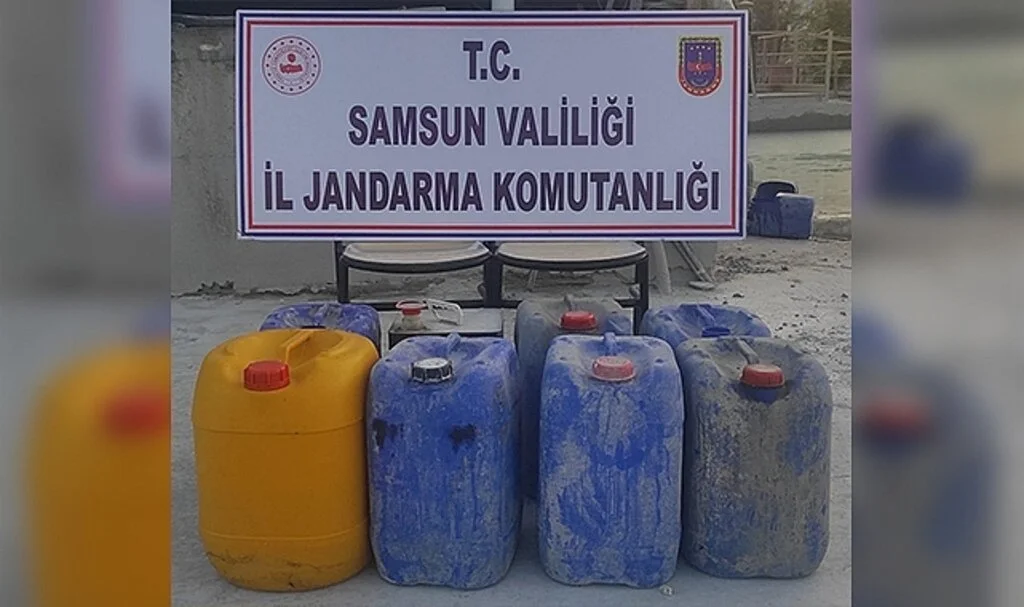 245 litre mazotu çaldılar 