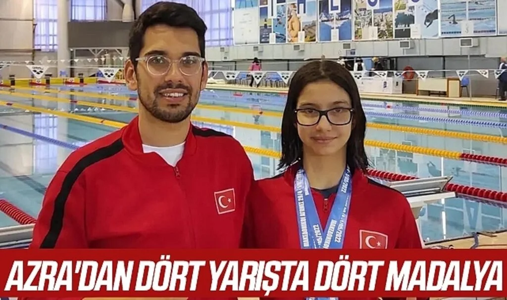 Azra'dan 4 Yarışta 4 Madalya