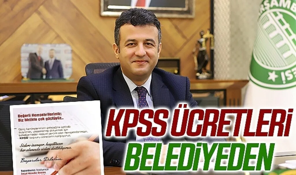 KPSS ücretleri Çarşamba Belediyesi'nden 