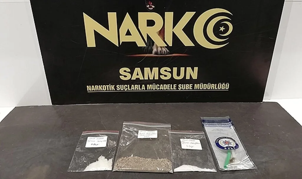 Samsun'da Motosikletinde Uyuşturucu ile Yakalanan Şahıs Gözaltına Alındı