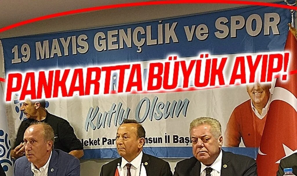 Muharrem İnce: 'Baraj sorunumuz yok' Toplantıda Pankartta Büyük Ayıp