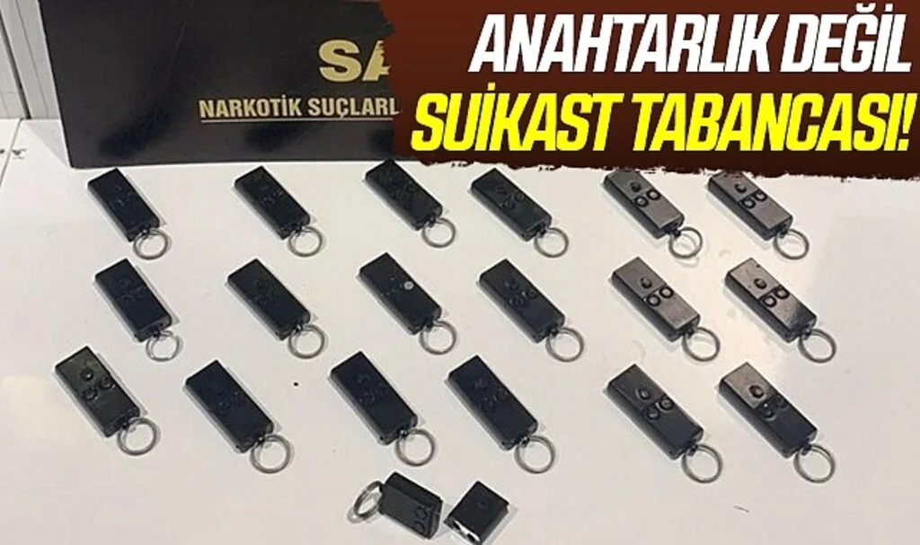 Samsun'da 19 adet suikast tabancası ele geçirildi