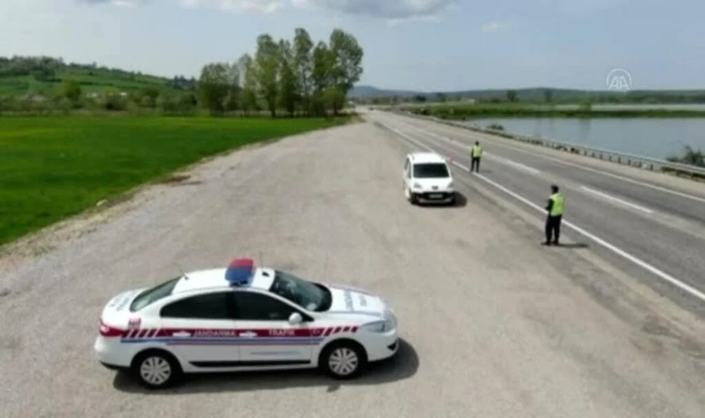 Samsun'da Dron destekli trafik denetimi yapıldı