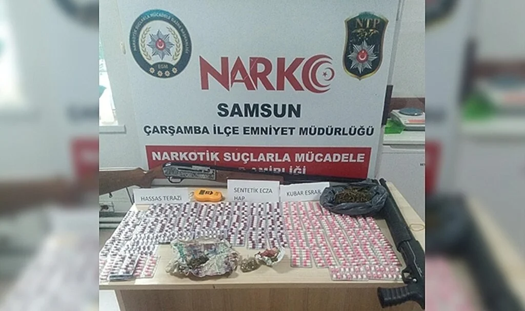 Samsun'da Narkotikten Kaçamadı 