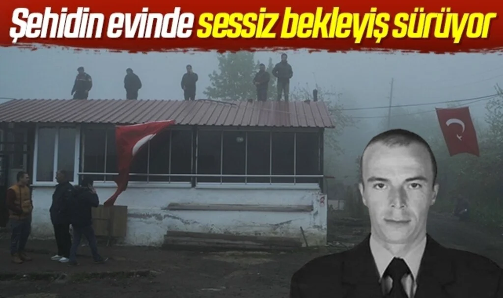 Samsun'da Şehidin evinde sessiz bekleyiş sürüyor