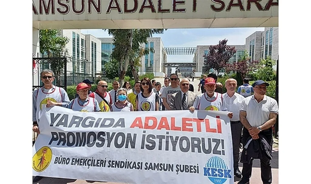 Samsun'da Yargı Emekçileri  Promosyon İstedi 
