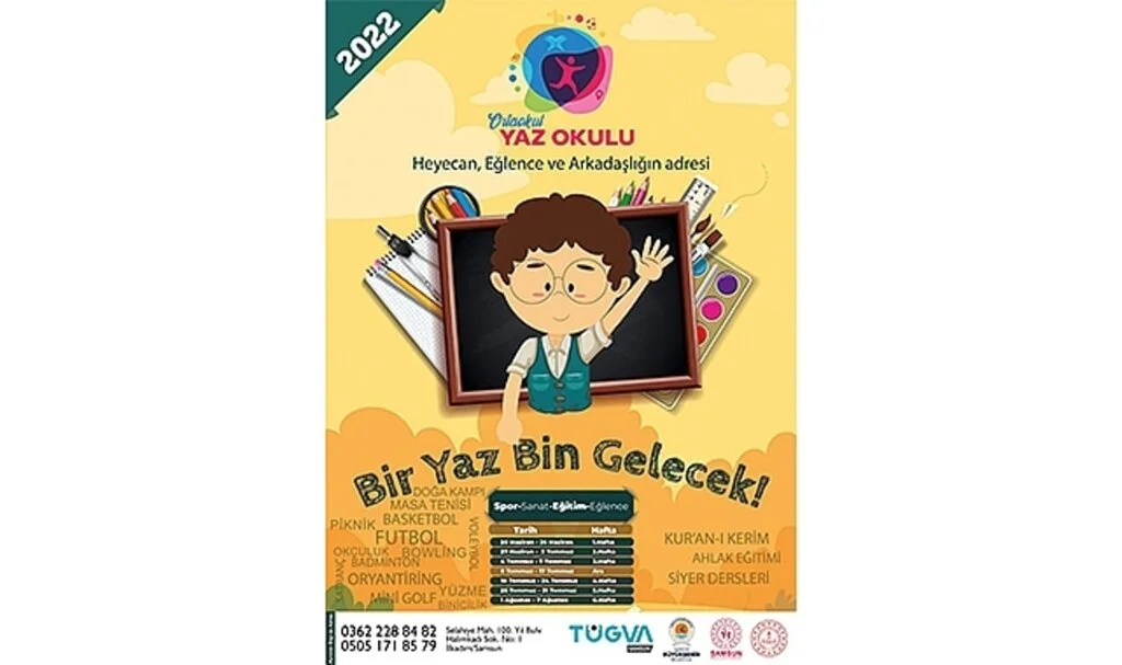 Samsun TÜGVA'dan  yaz okulu