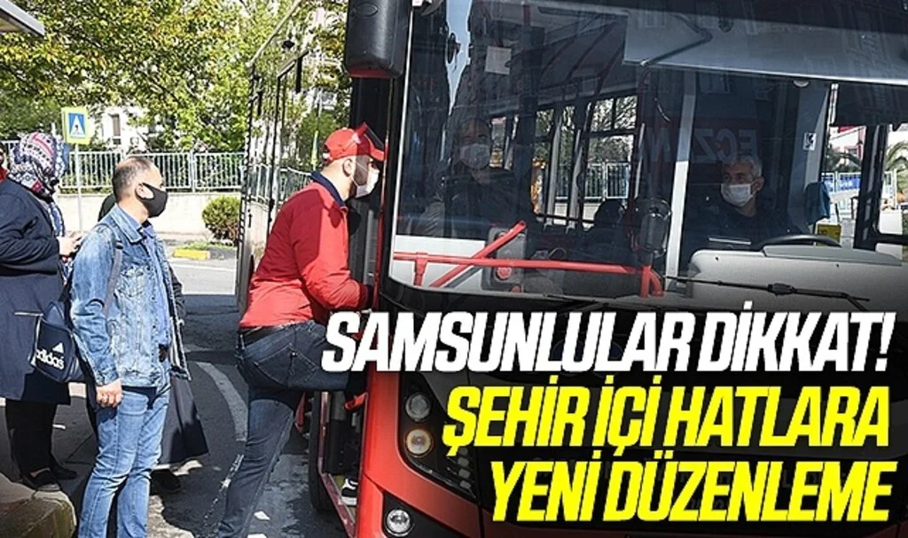 Şehir içi otobüs hatlarına yeni düzenleme
