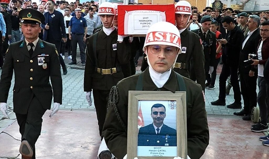 Şehit piyade uzman çavuş Hasan Çatal, Konya'da son yolculuğuna uğurlandı