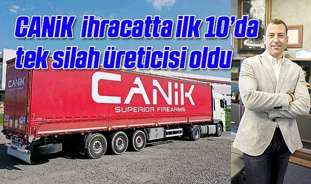  CANiK yüzde 60 büyüyerek ihracatta ilk 10’da yer alan tek silah üreticisi oldu